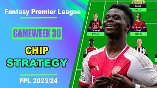 FPL Gameweek 30: CHIP STRATEGY | Fantasy Premier League Tips 2023/24