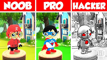 NOOB vs PRO vs HACKER - Tag with Ryan Robo new skin| android ios gameplay 1080p 60fps landscape