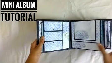 Beautiful Mini Album TUTORIAL | Start to finish | Handmade Scrapbook page ideas | 36 pages | PART 1