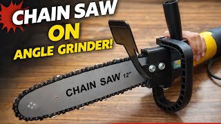 How to install Chain Saw on angle grinder
