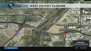 Locals react to 210 Freeway closure