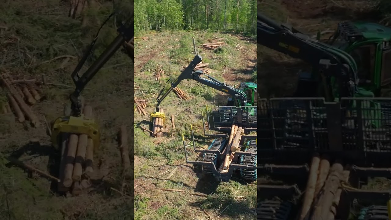 POV: Operator's edition 😎 Feel the excitement and precision in the heart of the forest. 🌲