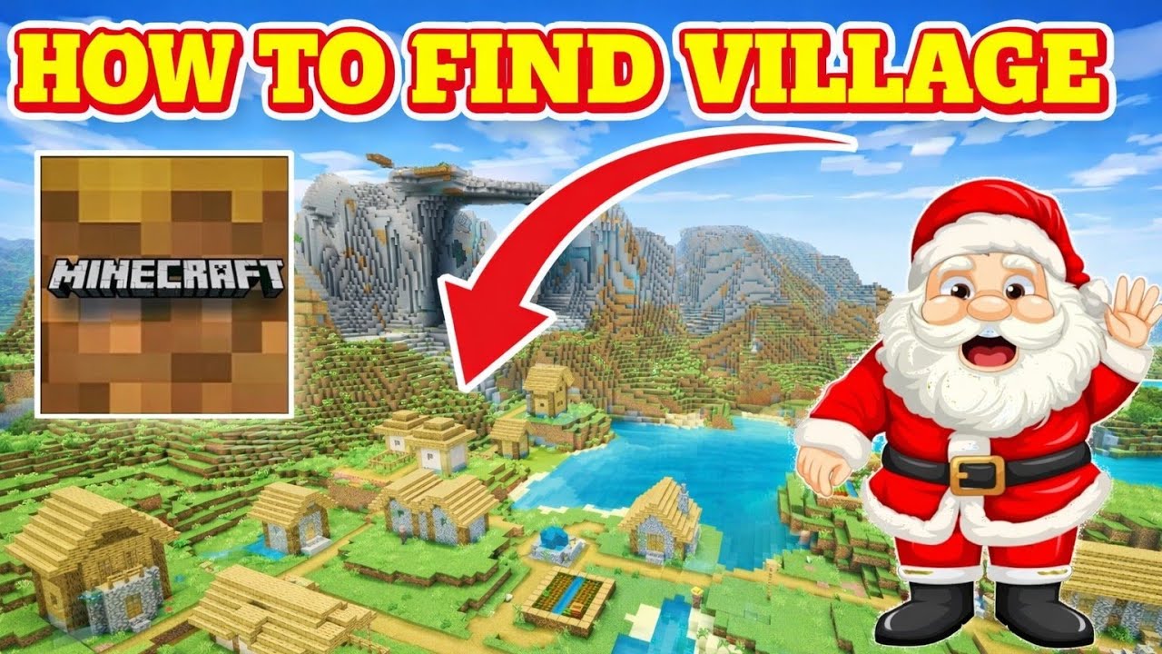 Minecraft trial me village kaise dhudhe | how to find village in ...