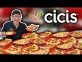 I attempt to eat 100 slices of pizza  at cicis unlimited buffet