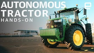 John Deere Autonomous 8370R Row Crop Tractor Hands-On at CES 2018