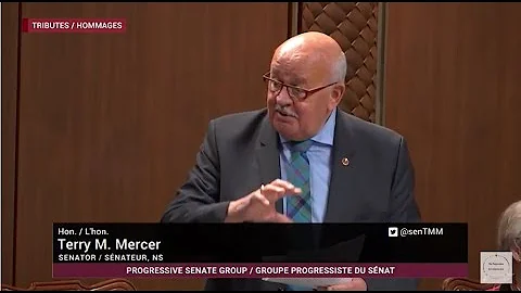 The Honourable Terry Mercer Expression of Thanks