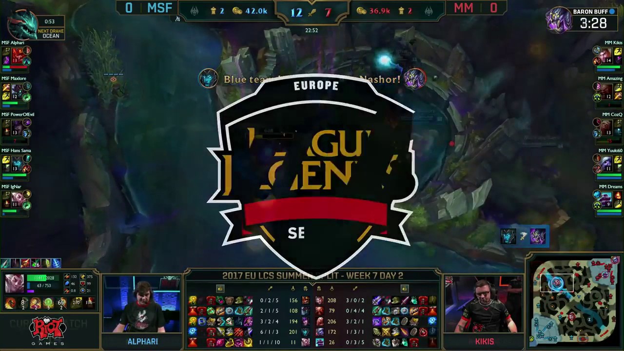 MSF vs MM Highlights Game 1 EU LCS SUMMER 2017 Misfits vs Mysterious Monkeys