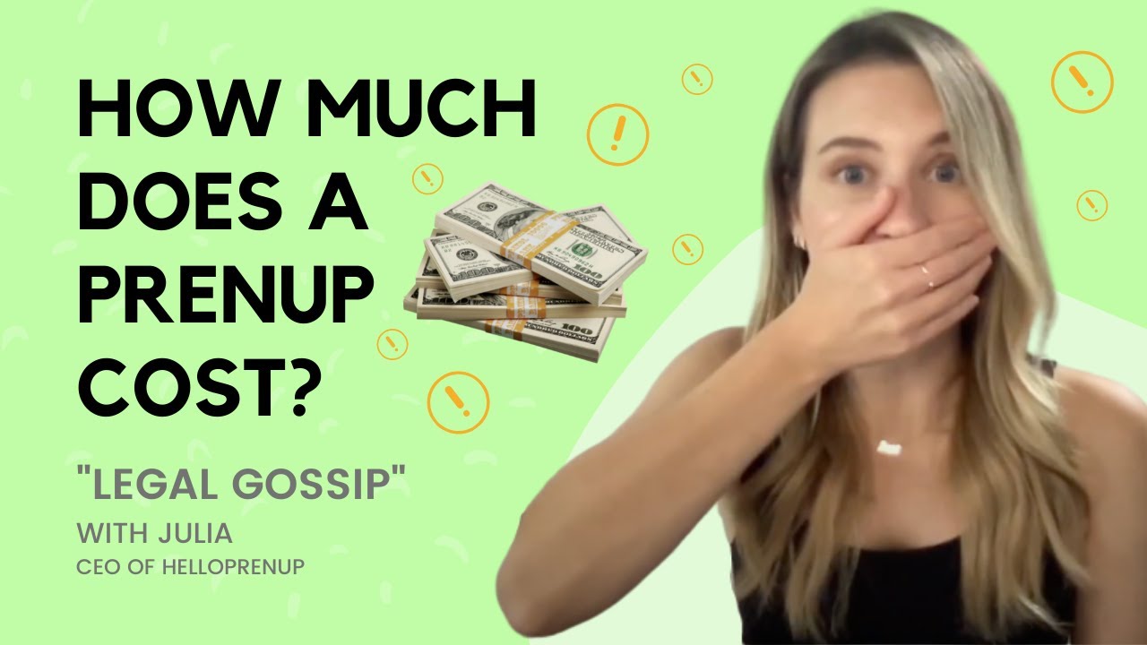 How Much Does A Prenup Cost YouTube How Much Does A Prenup Cost YouTube
