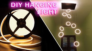 Low budget hanging light|Home made staircase sealing light|DIY hanging light| home interior