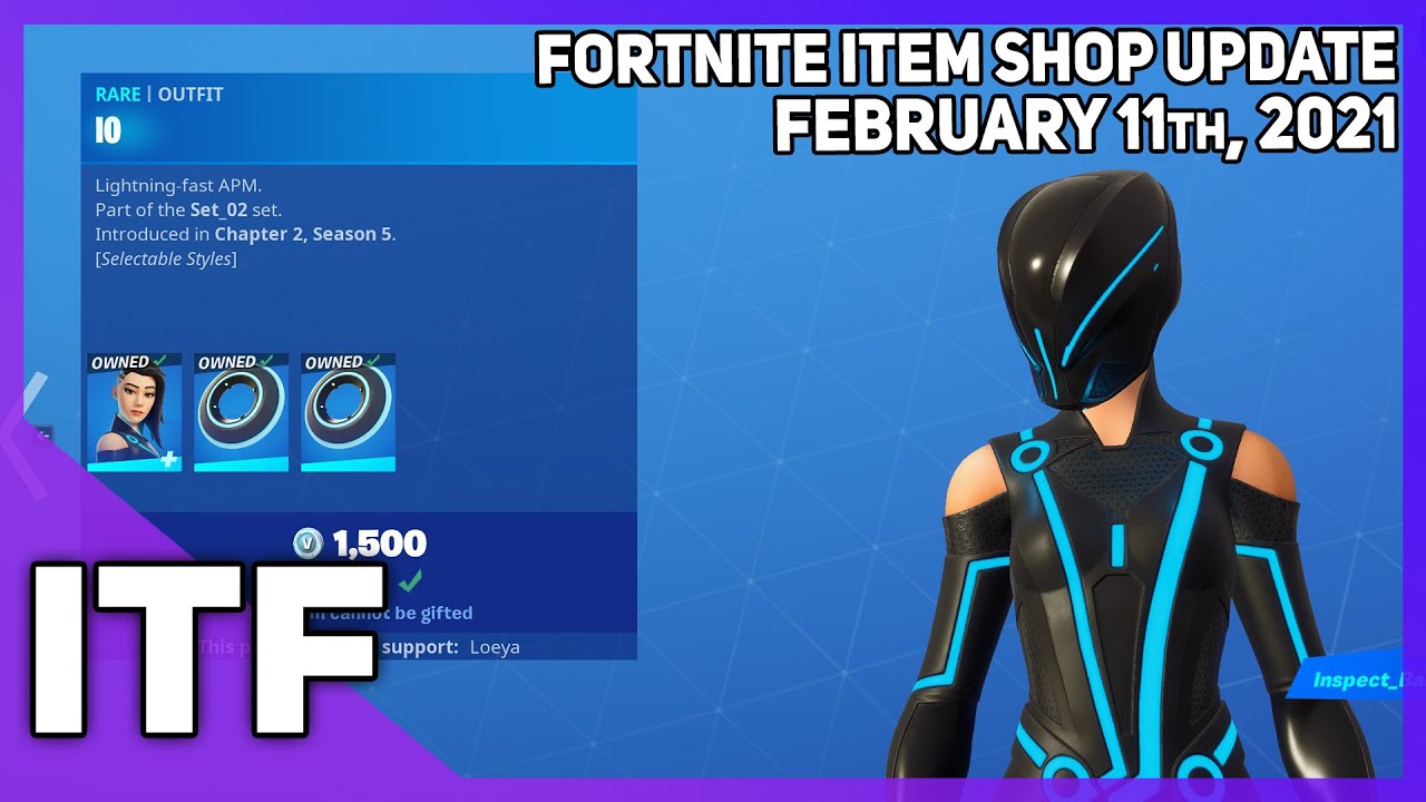 Fortnite Item Shop *NEW* 10 TRON SKINS + BOUGHT EVERYTHING! [February 11th, 2021] (Fortnite BR)