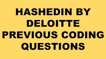 🔥 HashedIn by Deloitte Coding Questions | HASHEDIN PYQ 2025| HASHEDIN RECENT CODING QUESTIONS 2025