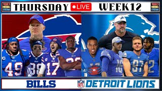 LIVE: Buffalo Bills vs Detroit Lions: Thanksgiving Day: November 24th 2022