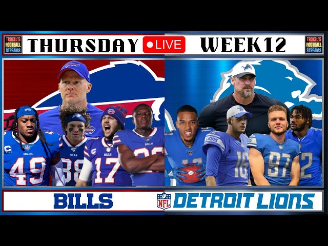 How to watch Buffalo Bills at Detroit Lions on Thanksgiving: NFL Week 12  time, TV channel, live stream 