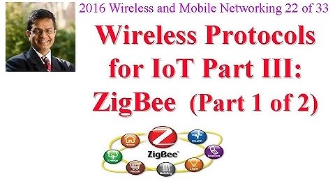 CSE574-16-12A: Wireless Protocols for IoT Part III: ZigBee  (Part 1 of 2)