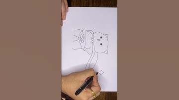 Simple memory drawing | kawaii | free tutorials @likeokplease  #shorts