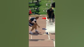 His shoes caught fire…😳 #shorts