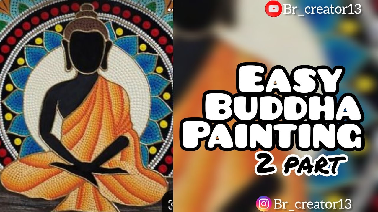 buddha texture painting | tissue texture painting | mandala art 