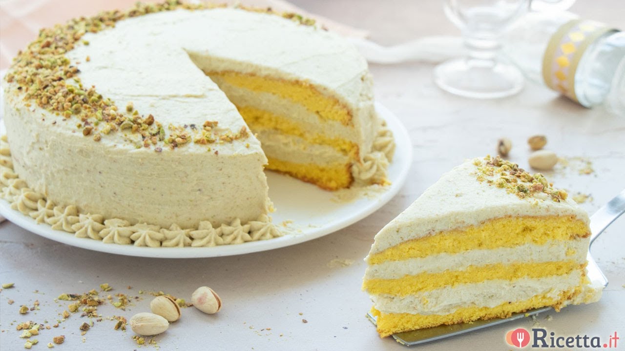 Torta con crema al pistacchio - Ricetta.it