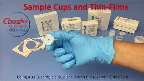 How to assemble XRF Sample cups with thin-film sample supports | Chemplex Industries, Inc