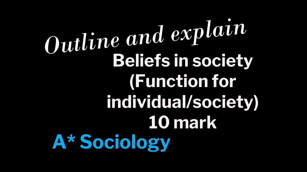 A* Sociology: Outline and explain 10 mark (Functions of religion for ...