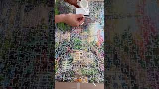 Gluing A Jigsaw Puzzle - Ravensburger Church Lane