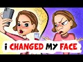 I changed my face with plastic surgery | My Story Animated