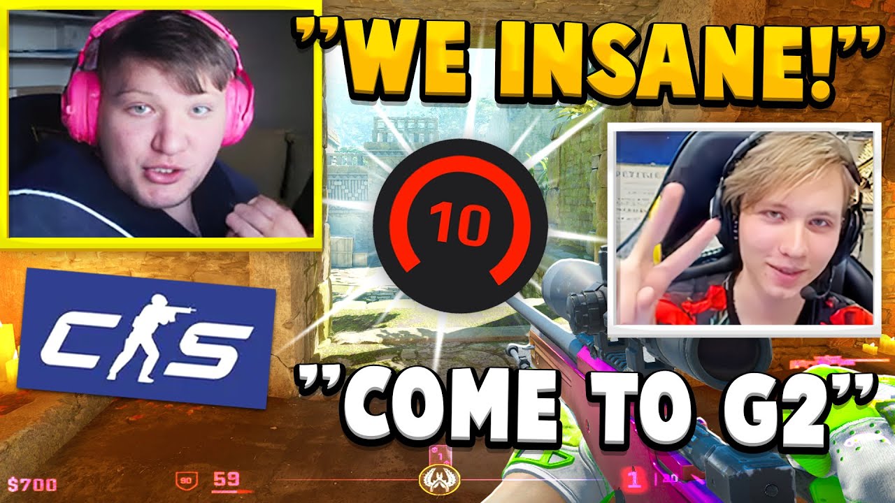 "S1MPLE & M0NESY TEAMWORK IS F***ING INSANE!!" CS2 LEVEL 10 FACEIT