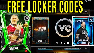 FREE LOCKER CODES IN MYFACTION - WWE 2K24