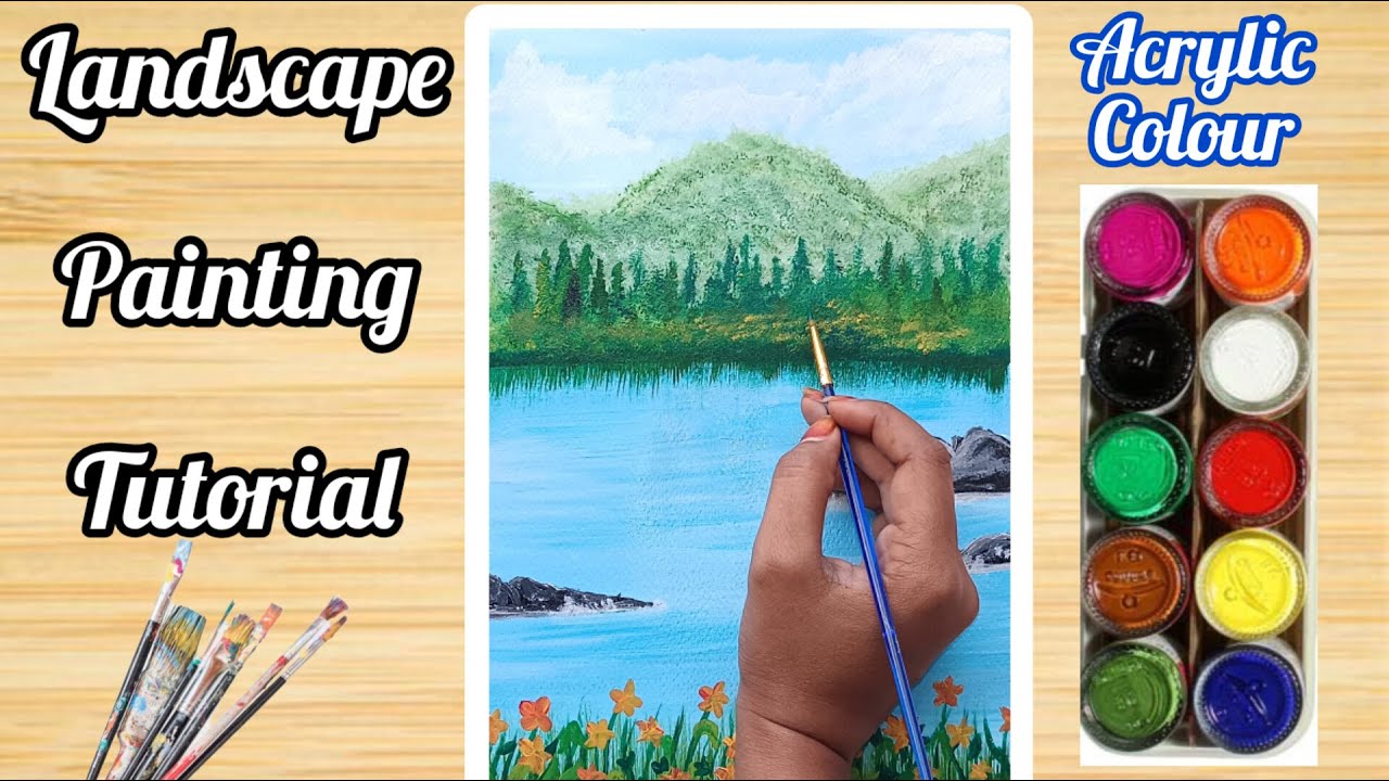 Doly Rani Landscape Painting Ideas | Easy Landscape Painting | Painting Tutorial ...