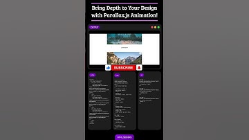Parallax animation, Parallax.js tutorial, scrolling effects, web animation, JavaScript parallax