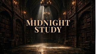 Famous Midnight Library Study – Dark Academia Study Music for Deep Focus (2 Hours) Wealth