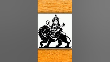 Durga Maa Drawing Easy Step by Step | Goddess Durga Sketch Tutorial | Navratri Special Art