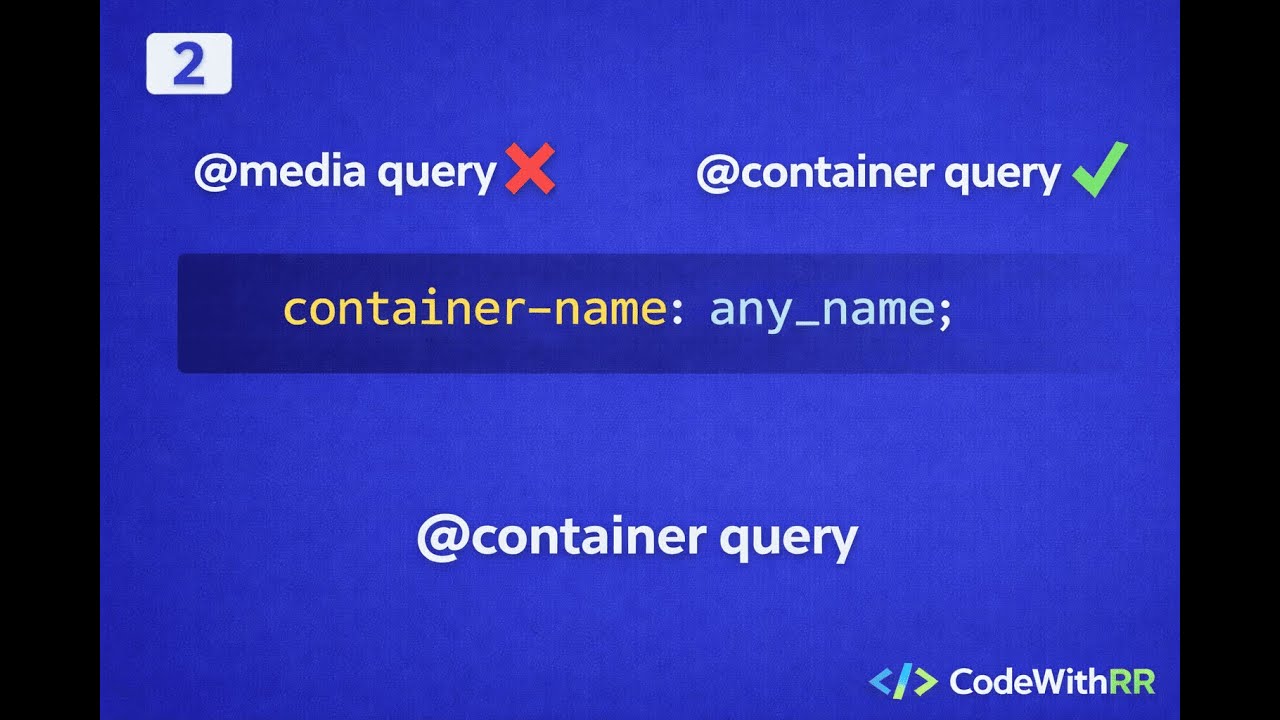 CSS @container Query Explained (Part 2) || Stop Using Media Queries ❌ Learn @container Query ✔️