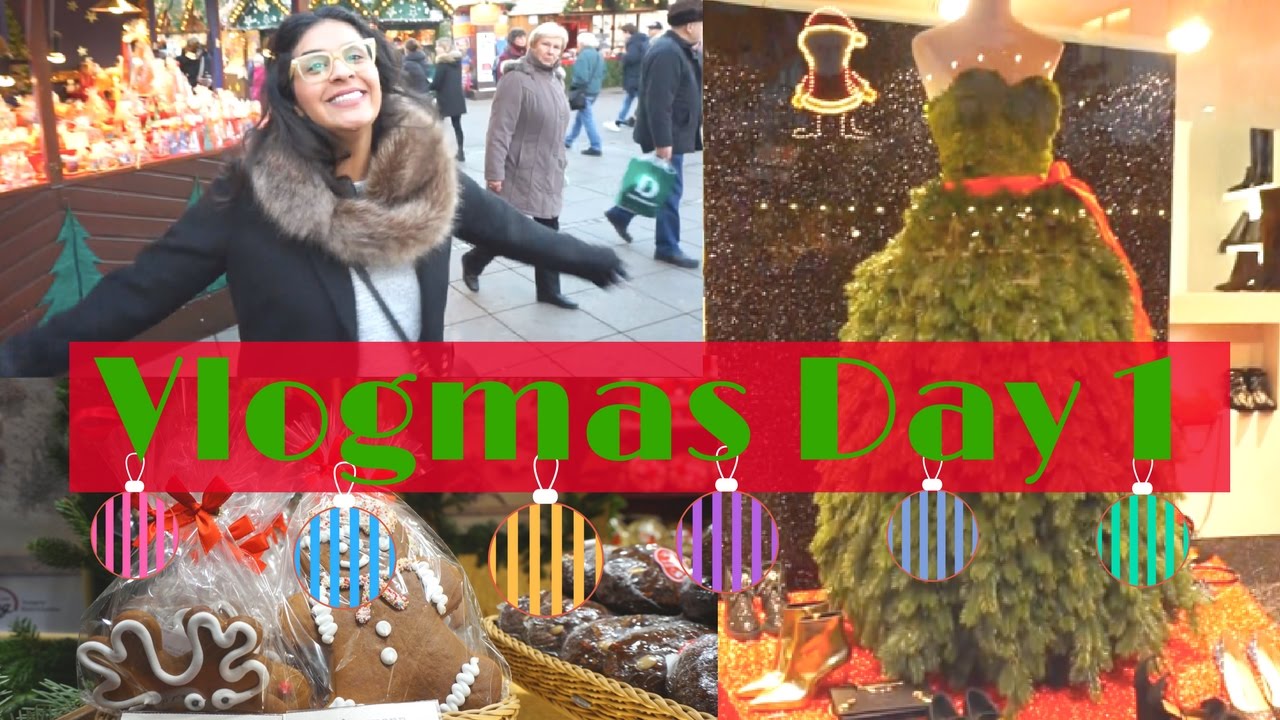 ДЕНЬ ВЛОГМА 1, 2016 🎄🎁 🎅 | Рождественская ярмарка 🛍 | День рождения Шоппинг