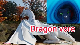 Dragon swallow dragon vore & belly tour #[V- ANIM 3] by racf92