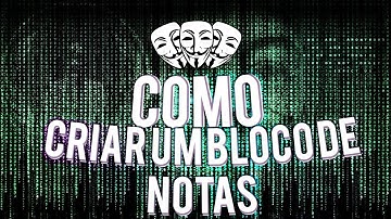 Como fazer um bloco de notas "Hacker" - SFXGroup