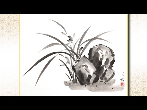 絵画 。手描き【蘭が咲いて、香りがとても魅力的だ】 絵画 。手描き【蘭が咲いて、香りがとても魅力的だ】 絵画