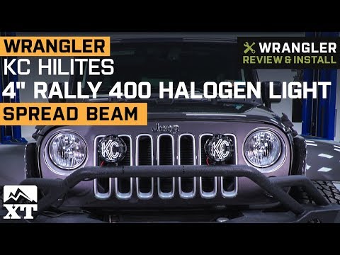 Jeep Wrangler KC HiLiTES 4" Rally 400 Halogen Light Review & Install