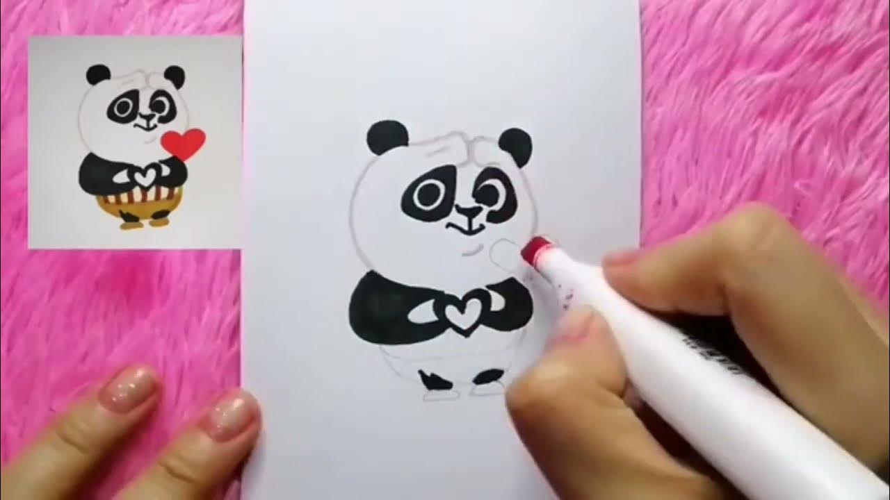 1 HOW TO DRAW CUTE PANDA - YouTube