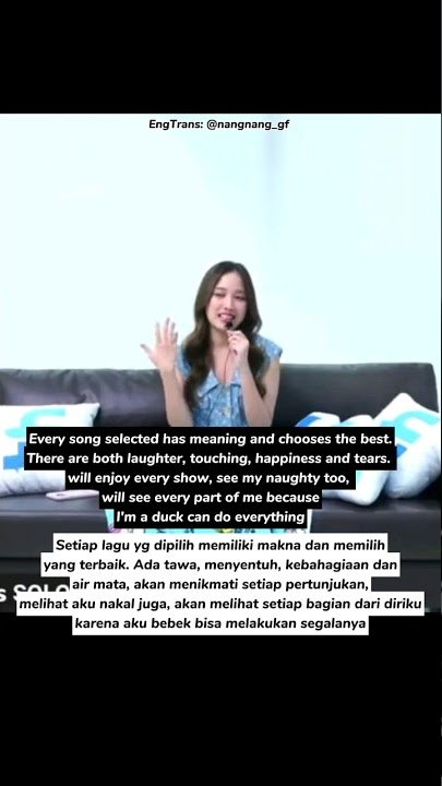 [EN/INDO] About the song she chose for Sarocha Solo Stage🎤🎶 #srchafreen #freen #freensarocha