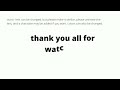 End of video