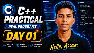 C++ Practical #01 | VS Code + First Program (Hello World) | Assamese