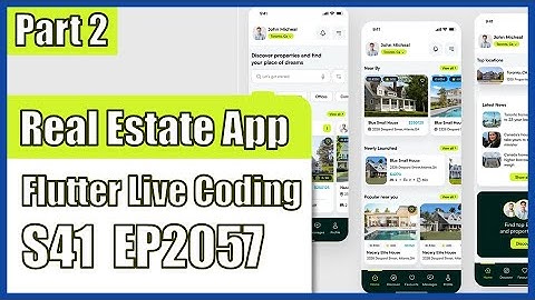 [Flutter] Flutter Live Coding EP2057 (Real Estate App UI Part 2)