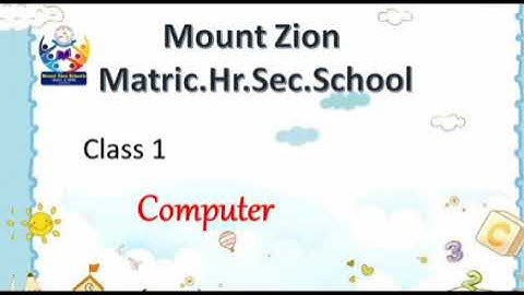 Class 1 Computer Chapter 2 A Useful machine -- Book Exercise