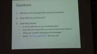 Machine Learning (Fall 2016) Lecture 2