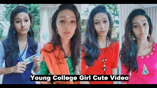 Young Cute College Girl Tik Tok Video Beautiful Mallu Girl Video