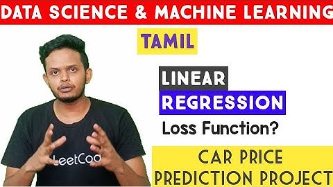 Linear Regression in Machine Learning | Machine Learning in Tamil | Machine Learning Project