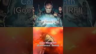 Good Cole Vs Evil Cole