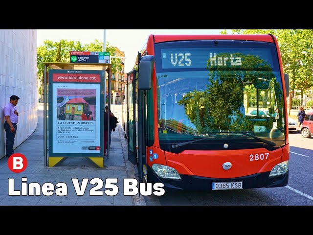 V25 Bus - Barcelona Bus - Full trip - YouTube