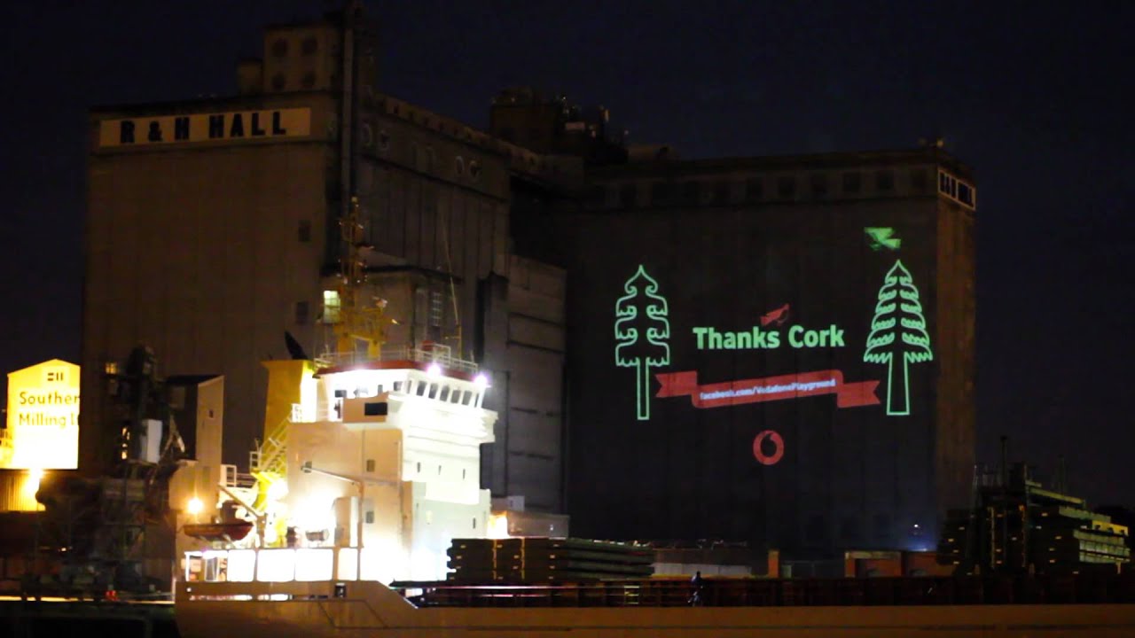 Vodafone Christmas - Laser Graffiti